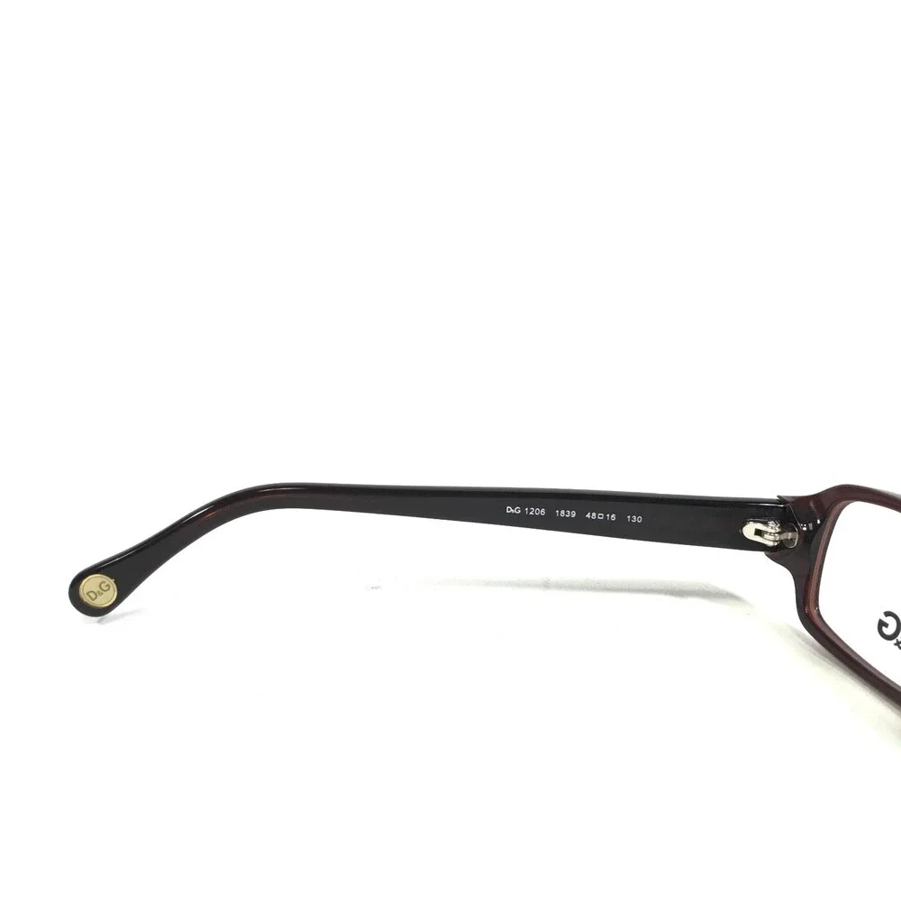 Dolce & Gabbana Petite Eyeglasses Frames DG1206 1839 Brown Square 48-16-130